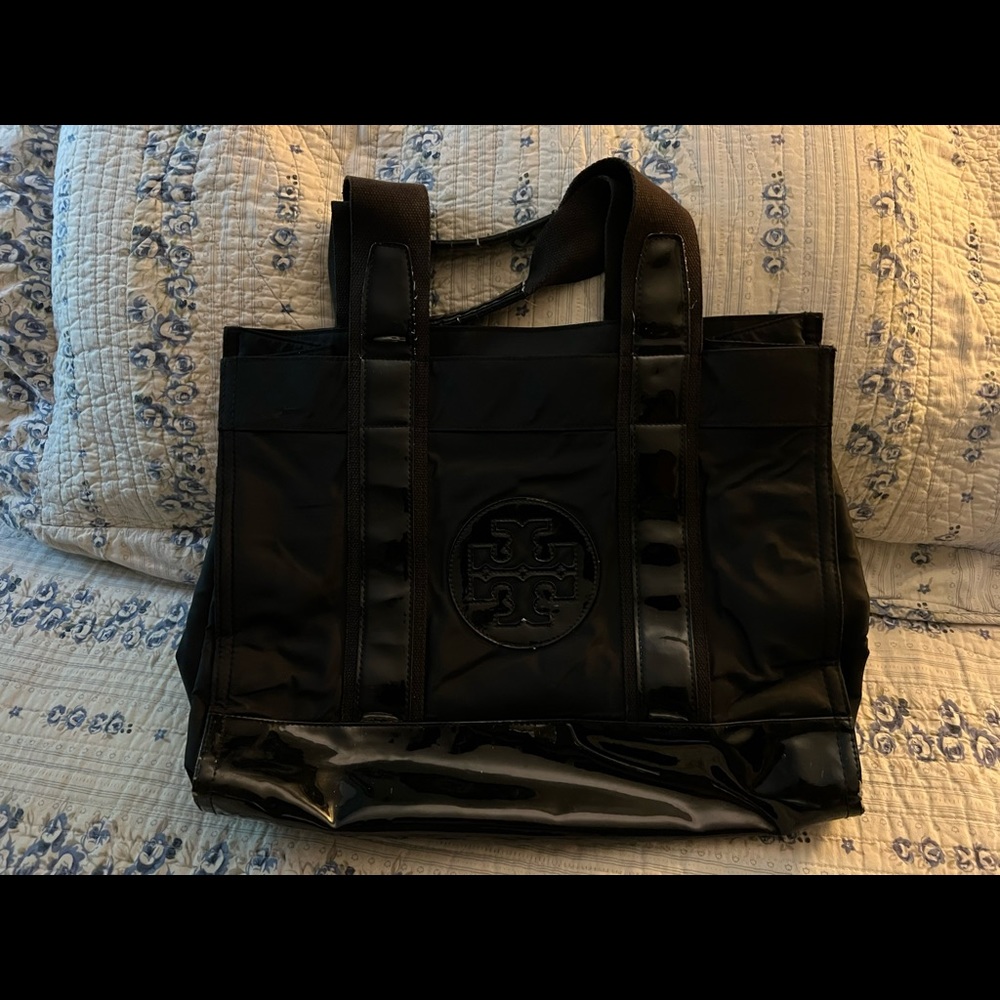 Large Black Tory Burch Tote